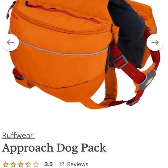 RUFFWEAR APPROACH DOG PACK ORANGE & GRAY SIZE XS 17-22” - Picture 13 of 13